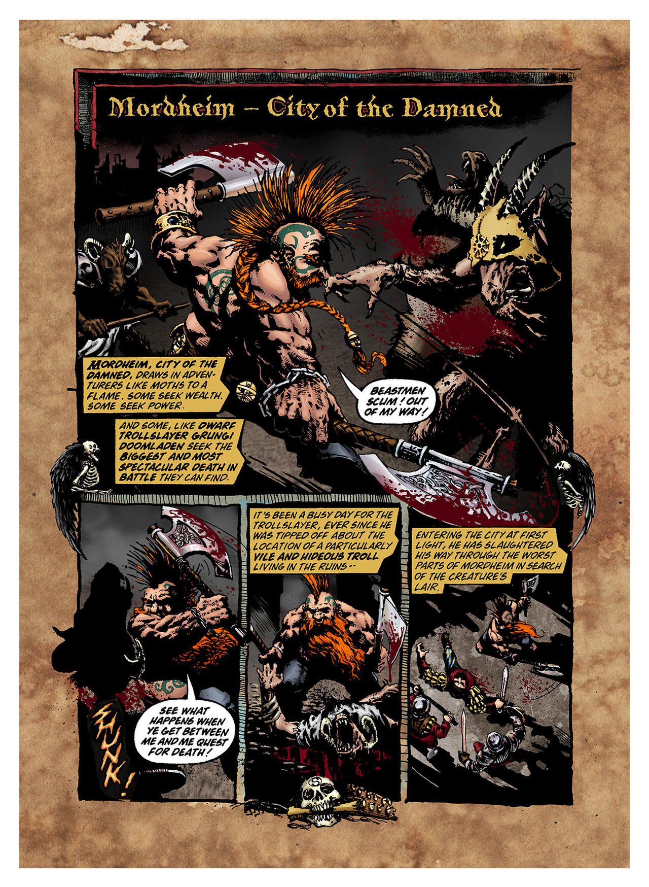 Mordheim - City of the Damned Comic, pg 1