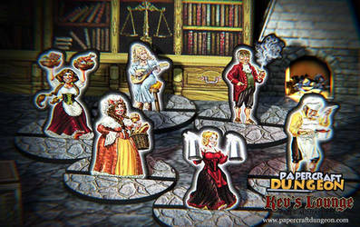 Paper Minis - The Halfling Town Inn