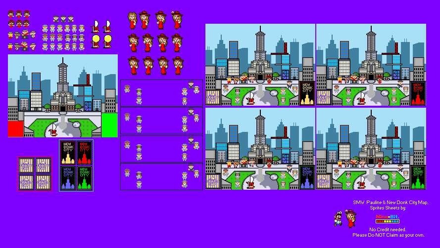 SMW Pauline and New Donk City Map