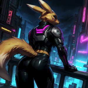 Renamon - Cyberpunk Merc