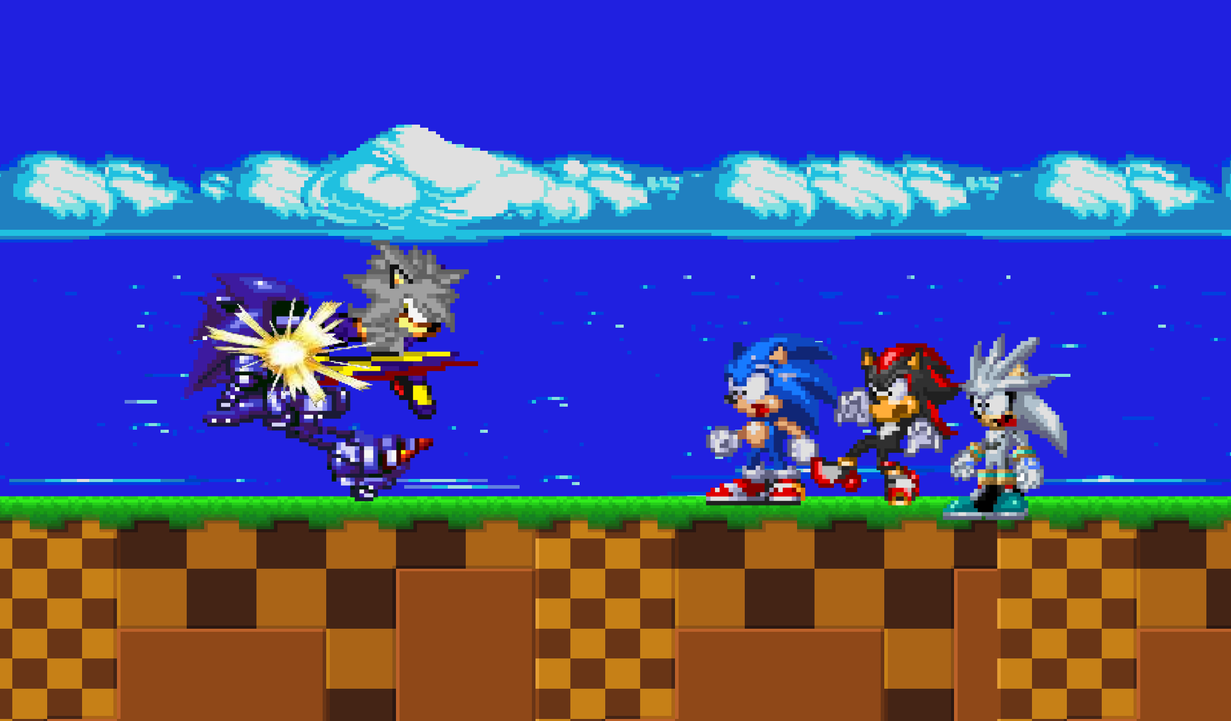 Dark Sonic VS Sonic.EXE Thumbnail by DrizzlyScroll1996 on DeviantArt