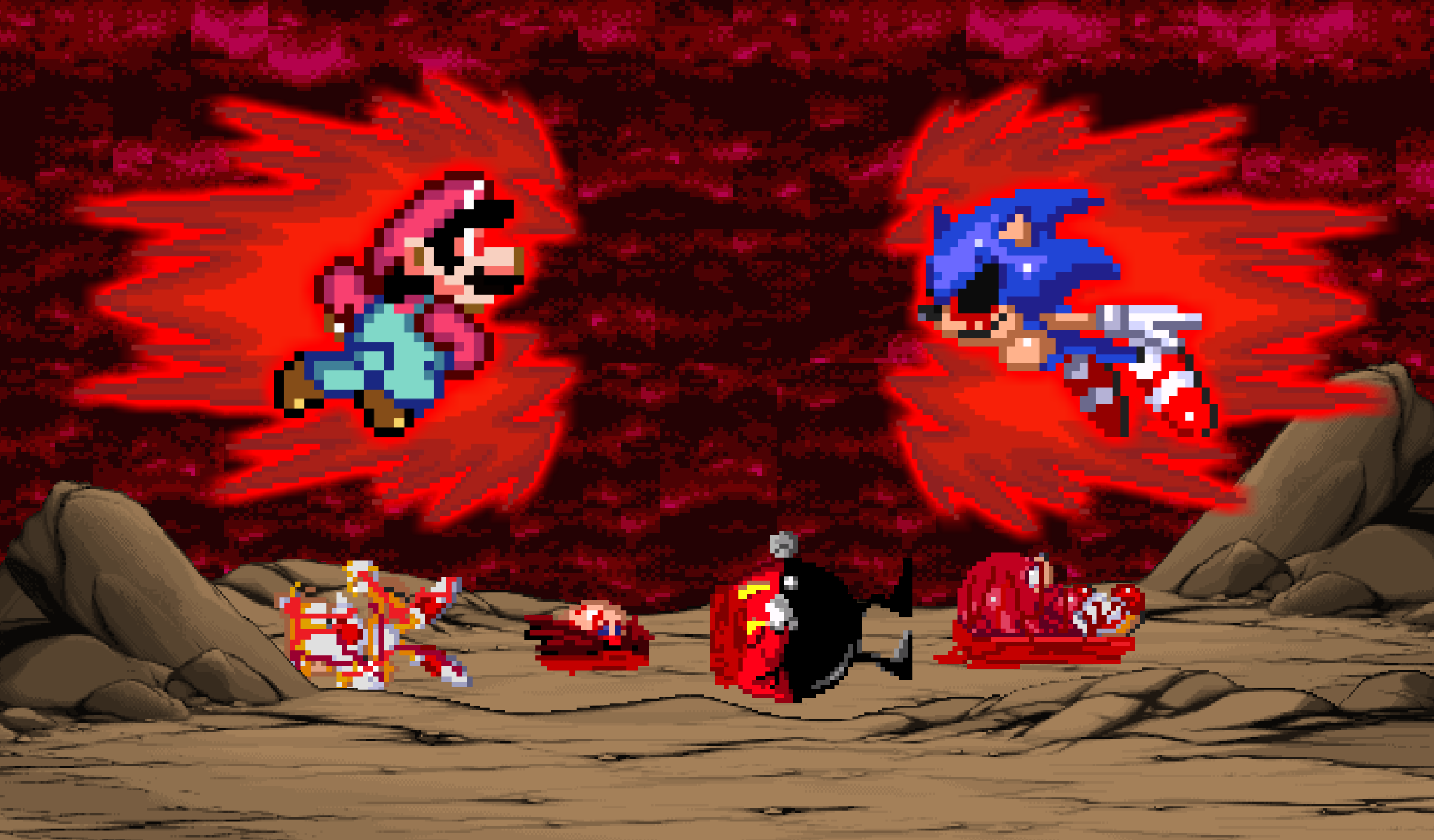 Sonic Exe  Sonic, Satanic art, Mario characters