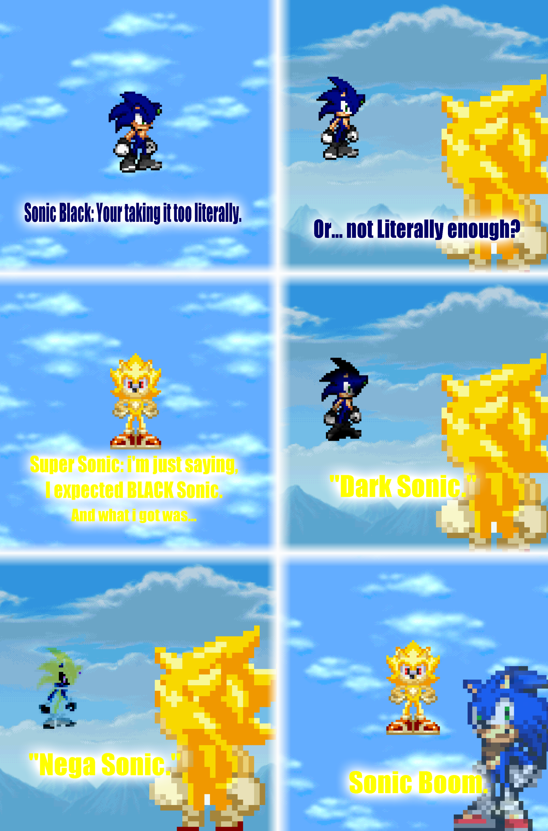 Dark Sonic VS Sonic.EXE Thumbnail by DrizzlyScroll1996 on DeviantArt