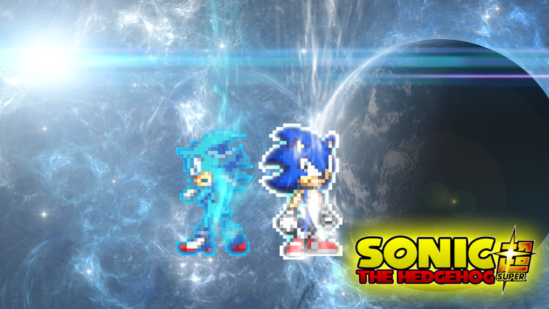 Sonic, blue, super, HD wallpaper