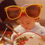 Baby Me in Giant Sunglasses