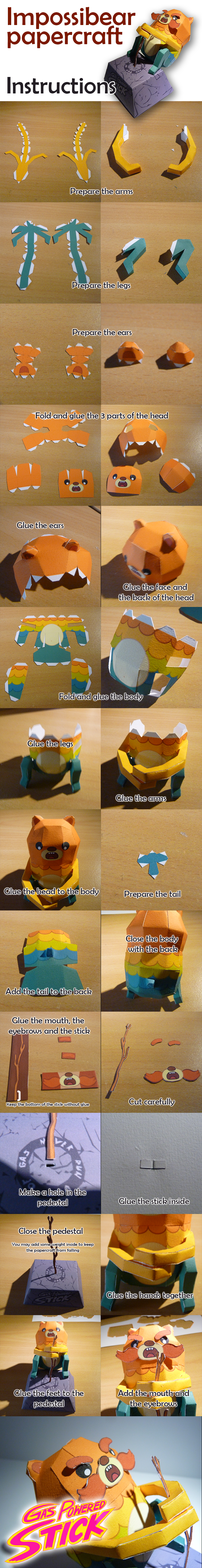 Impossibear papercraft (instructions)