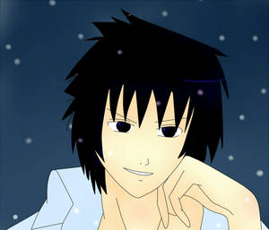 sasuke en la nieve