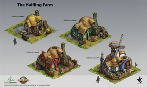 Halfling Farm - Concept Art