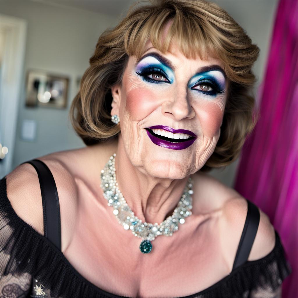 A Happy 50 something Heavy Makeup Crossdresser By MatureMistress On a-happy-50-something-heavy-makeup-crossdresser-by-maturemistress-on