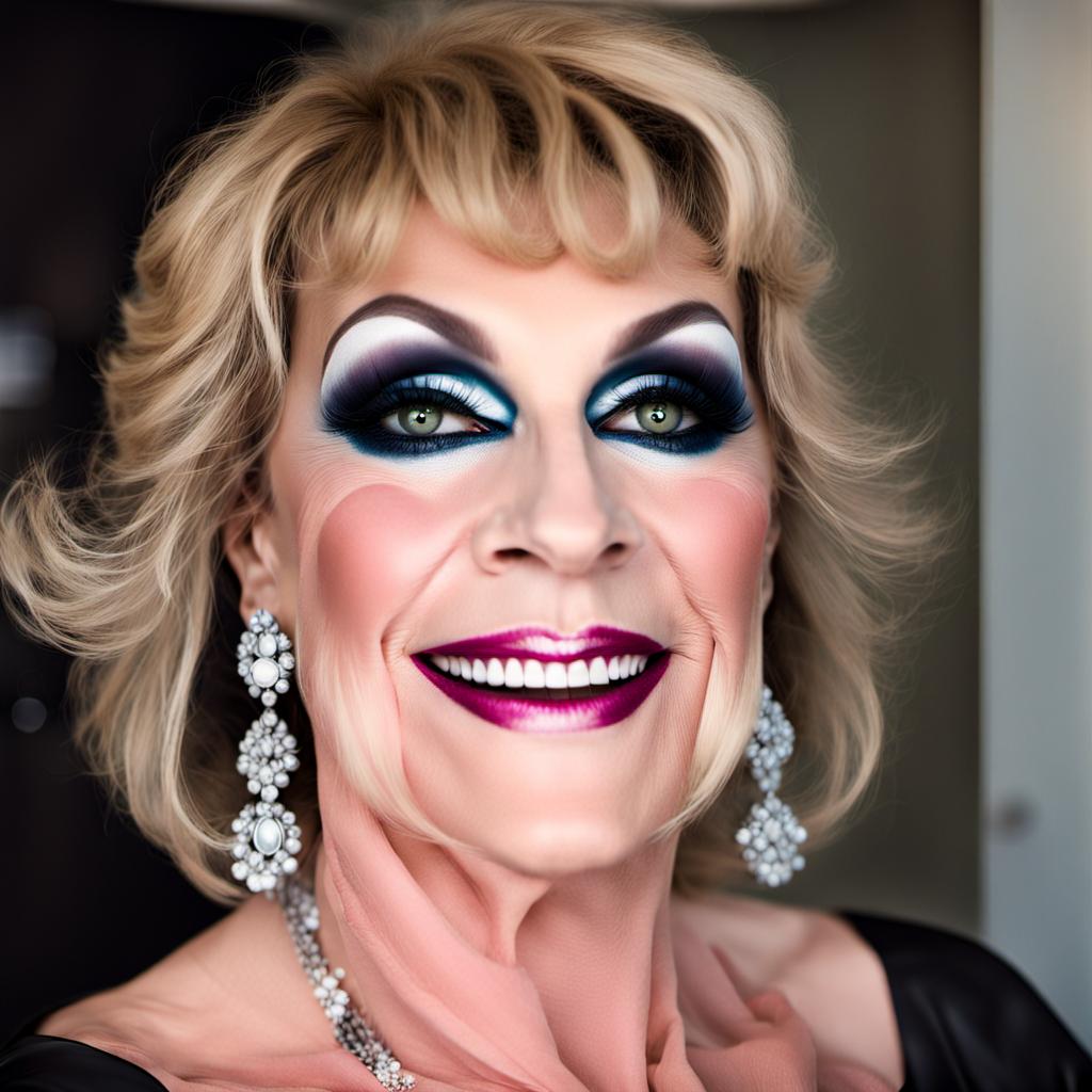 A Happy 50 something Heavy Makeup Crossdresser By MatureMistress On a-happy-50-something-heavy-makeup-crossdresser-by-maturemistress-on