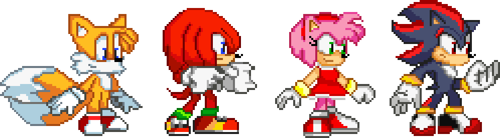 Draw_Hog5.2  Commisions Open! on X: Sonic Generations..but with different  characters & his past counterparts. Sprites made by The Mod.Gen Project  Team #Sonic #Tails #Knuckles #Amy #AmyRose #SonicGenerations #Sprites  #Pixelart #ModGen #ArtShare #