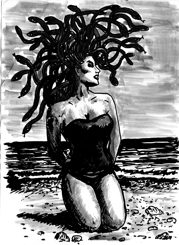 Medusa at the beachWEB