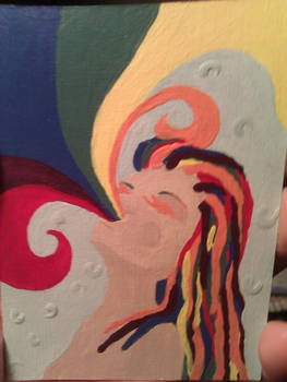 Vomiting Rainbows Third in Series ACEO