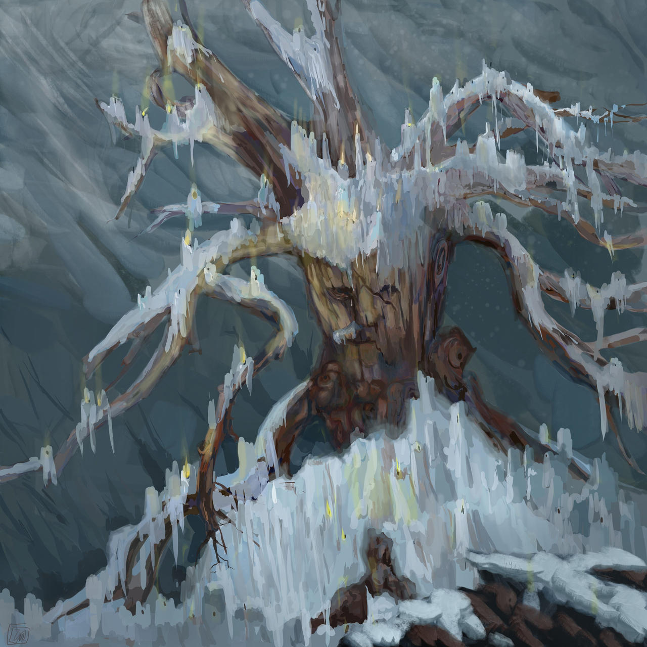 The tree with candles by chudomara on DeviantArt