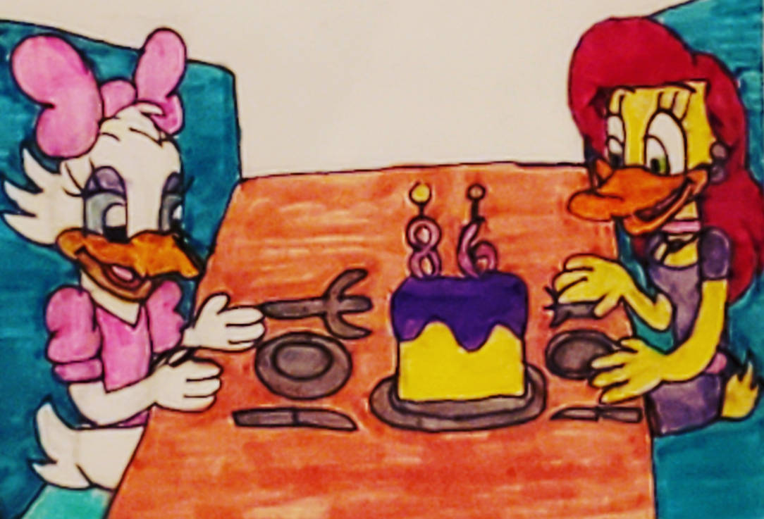 Happy 86th birthday Daisy duck by DisneyfanGirly on DeviantArt