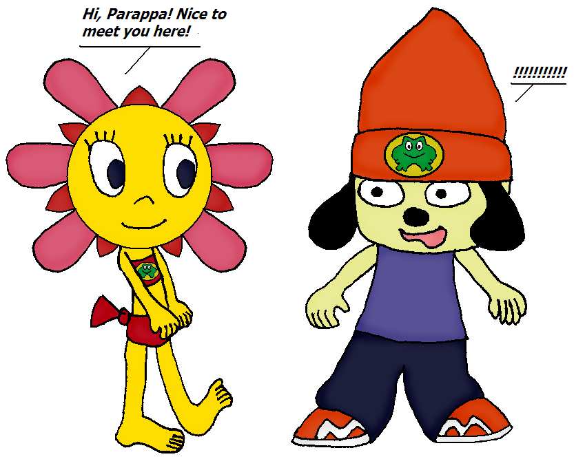 Inverted Color Parappa Bikini Sunny and Parappa color by yumifan on DeviantArt