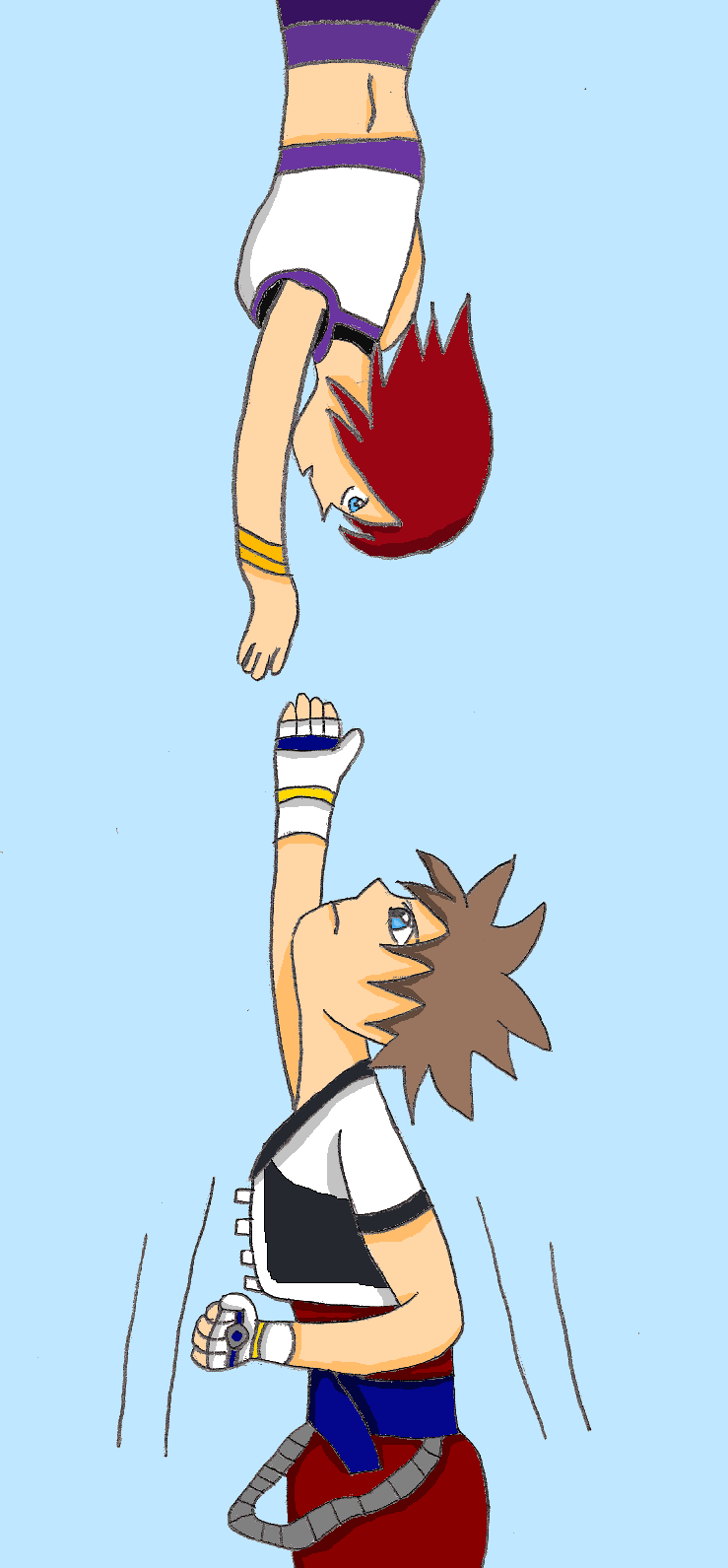 Free Drawings #4 Sora and Kairi