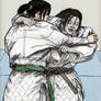 Friendly Judo Randori Between Gal Pals 005