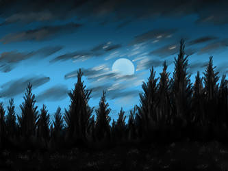 The Moon Under A Glowering Sky (Halloween 2023)