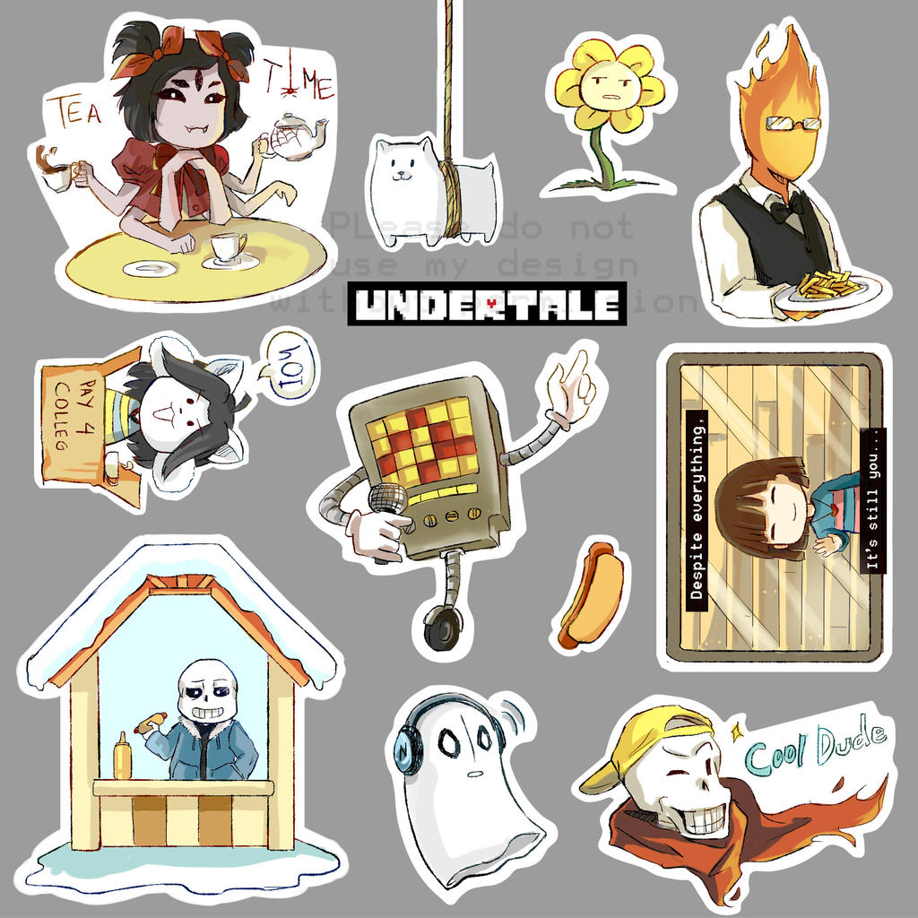 UNDERTALE Sticker Set! by Dibalikawan on DeviantArt