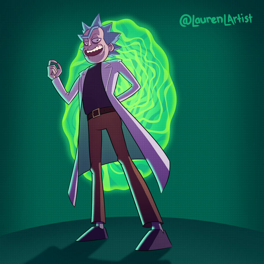 Deviled Rick Evil Rick Sanchez by LaurenLArtist on DeviantArt
