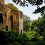 A ruin in the woods. At Harewood Castle - Leeds.