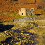 Winter sun on industrial ruins. Gunnerside Gill -