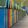 Beach Huts in Whitby.