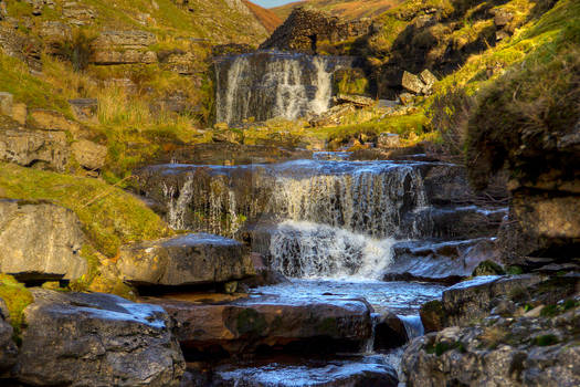 Waterfall at Gunnerside Gill - Yorkshire Dales.