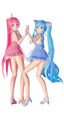 Miku and Luka Suimin Doresu| DOWNLOAD