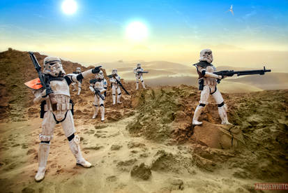 Sandtroopers on Tatooine