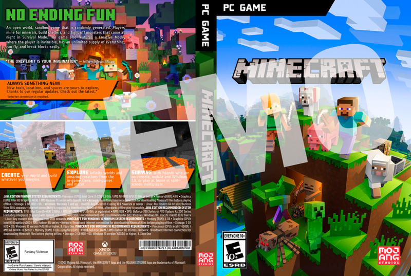 Minecraft PC custom cover by machinehead109 on DeviantArt