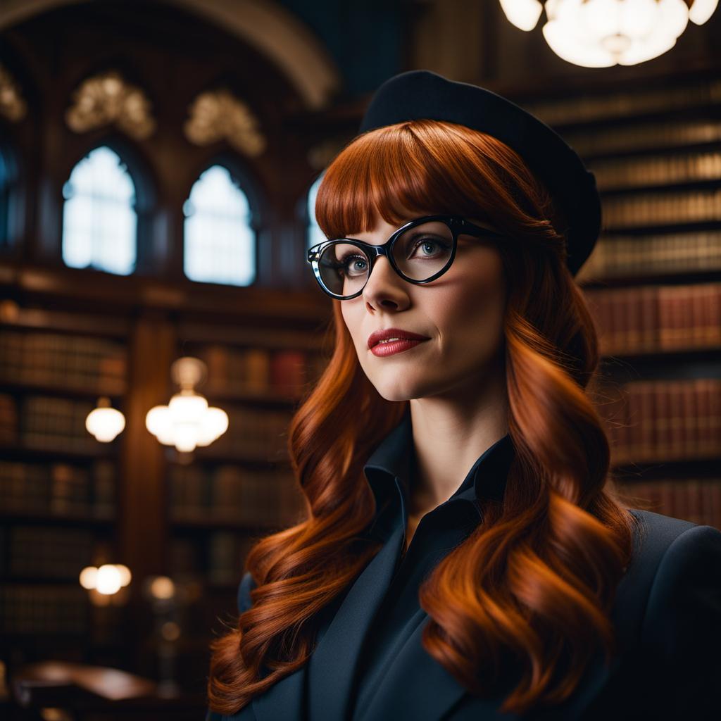 Portrait Of Barbara Gordon In Gotham Public Librar