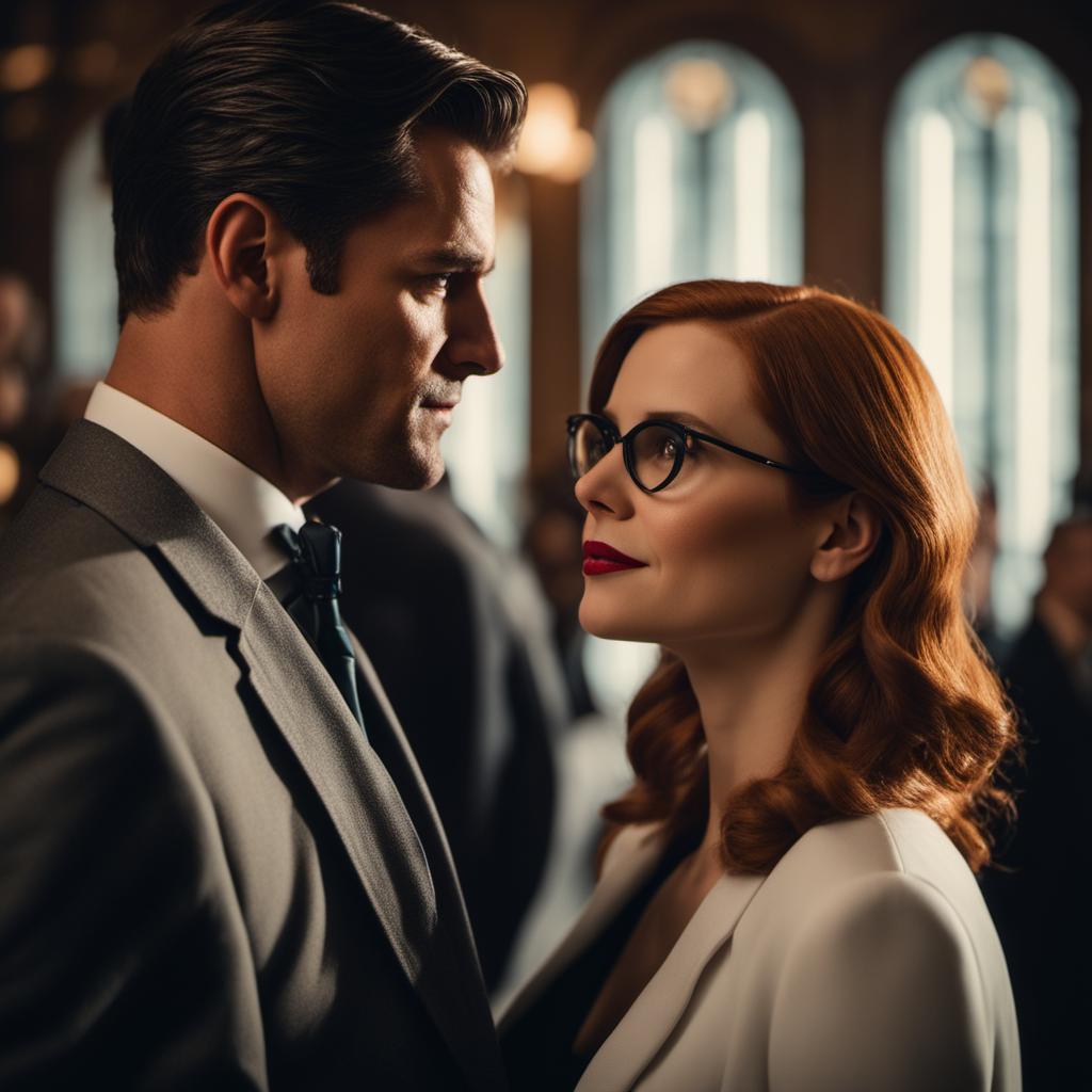 Portrait of Barbara Gordon and Bruce Wayne 2