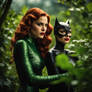 Portrait of Poison Ivy and Catwoman