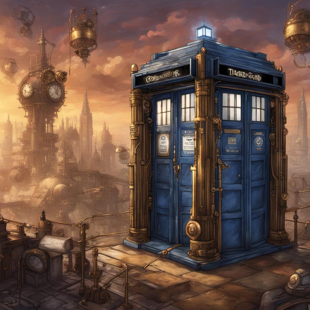 Steampunk version of the TARDIS