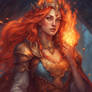 Portrait of a fire princess