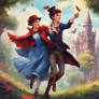 Awesome portrait of Mary Poppins and Peter Pan 02