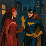 Batgirl meets the Scarlet Witch