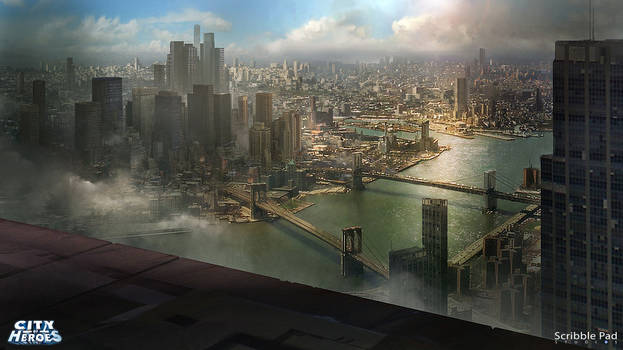 City of Heroes - City Concept Design