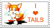 I Love Tails stamp by TrippFoxx