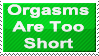 Orgasms are to short Stamp