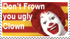 Ugly Clown Stamp