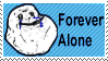 Forever Alone Stamp by TrippFoxx
