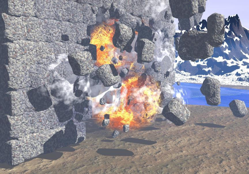 Exploding Castle by j1ng on DeviantArt