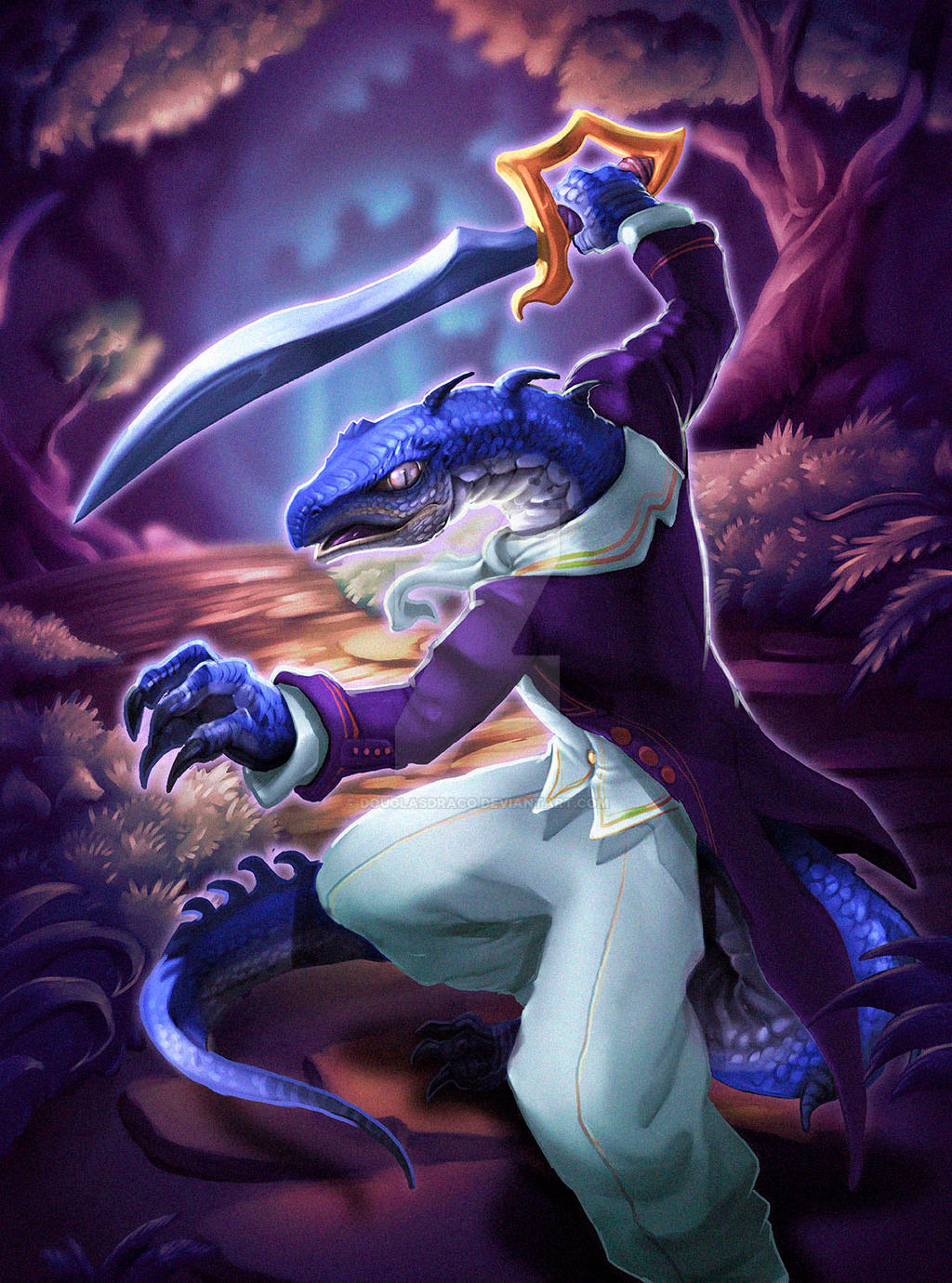 Fencer Lizard Man by DOUGLASDRACO on DeviantArt