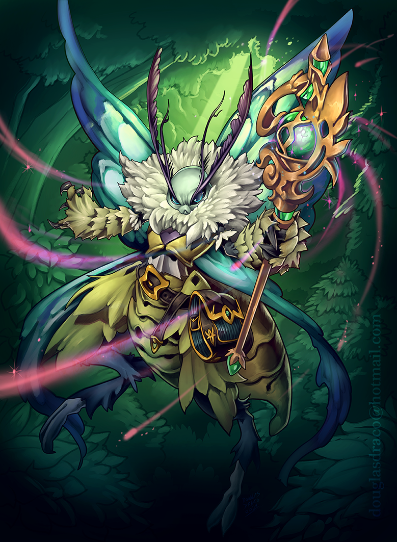 Winged Insect Wizard Moth Wizard by DOUGLASDRACO on DeviantArt