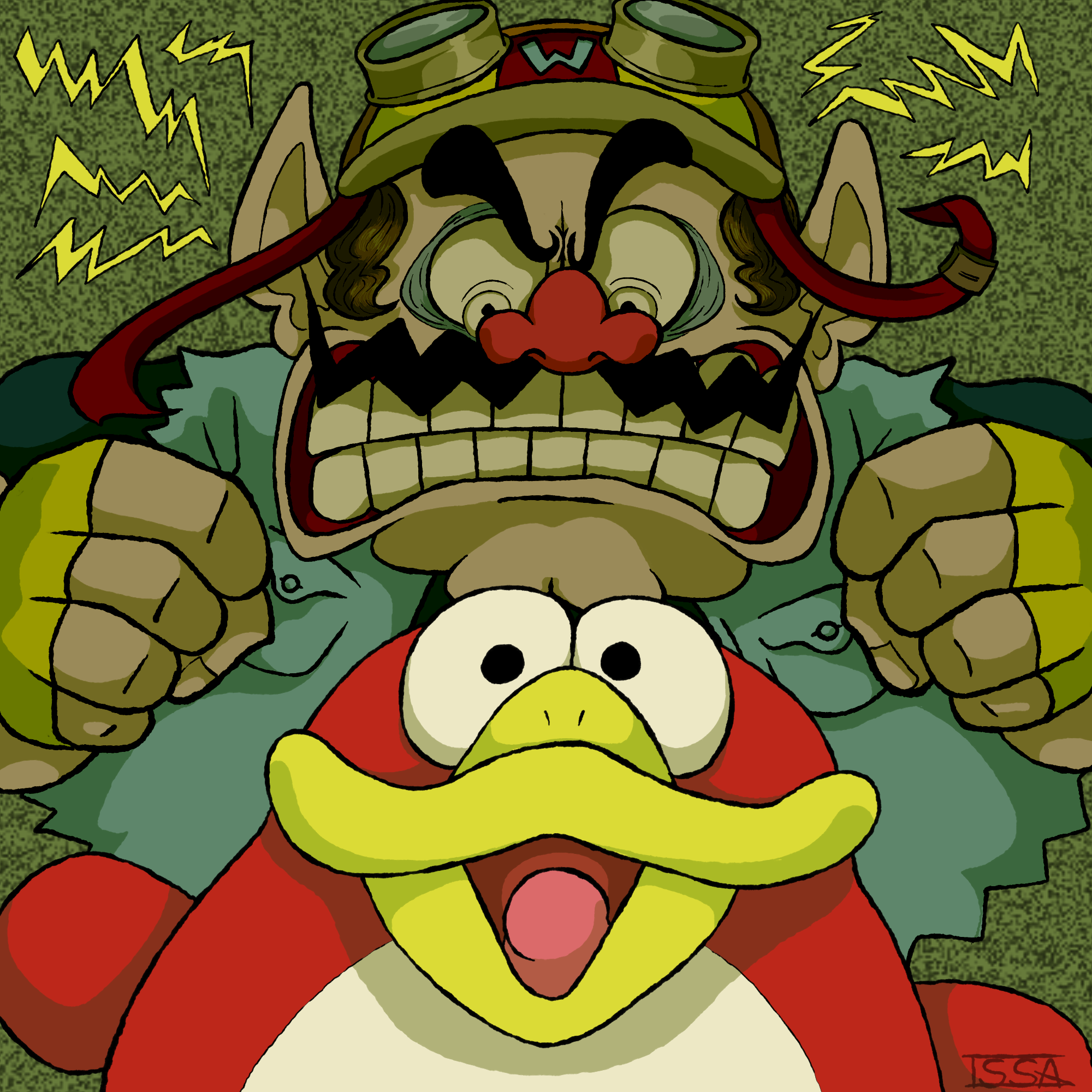 Wario n Pyoro by ISSAlaTortuga on DeviantArt