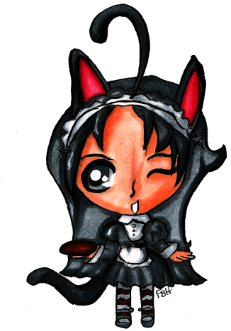 Copic Chibi Maid