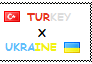 Stamp  Turkey X Ukraine